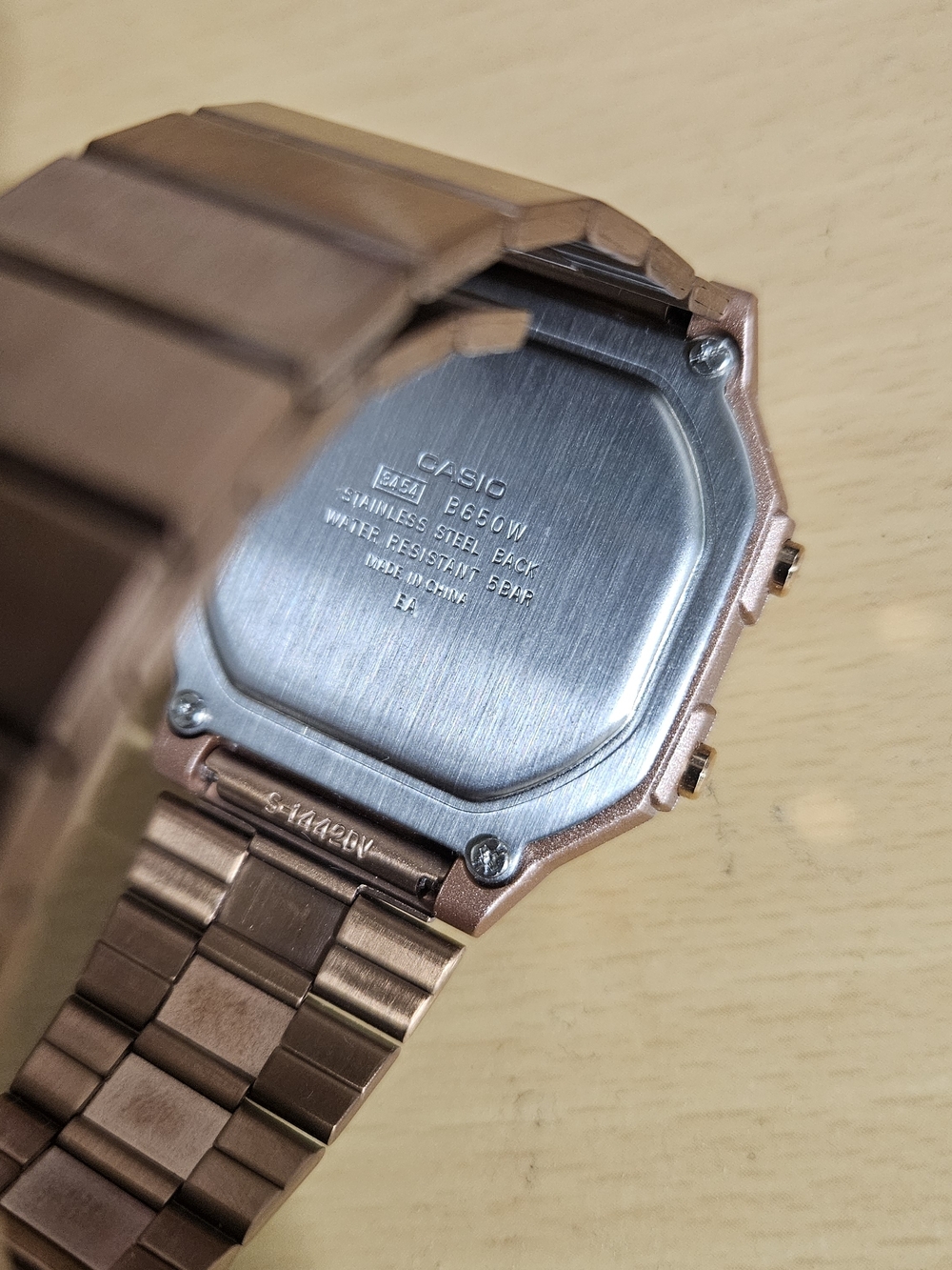 Casio Rose Gold Stainless Steel Digital Watch